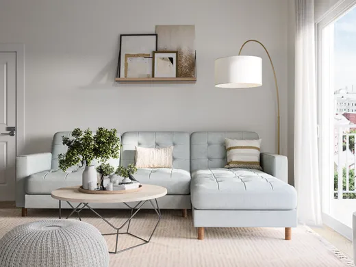 Living Room · Glam designed by Daniela