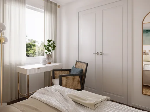 Bedroom · Midcentury Modern designed by Keegan