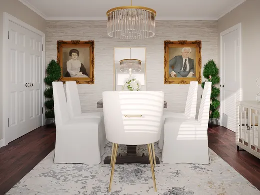 Dining Room · Glam designed by Dalia