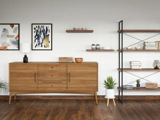 Living Room · Midcentury Modern designed by Belen