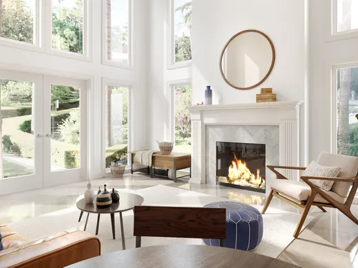 Living Room · Midcentury Modern designed by Francina