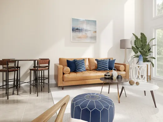 Living Room · Midcentury Modern designed by Francina