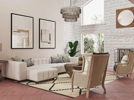Living Room · Rustic designed by Haley