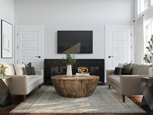 Living Room · Farmhouse designed by Laura