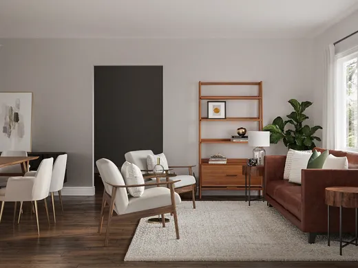 Living Room · Midcentury Modern designed by Mariana