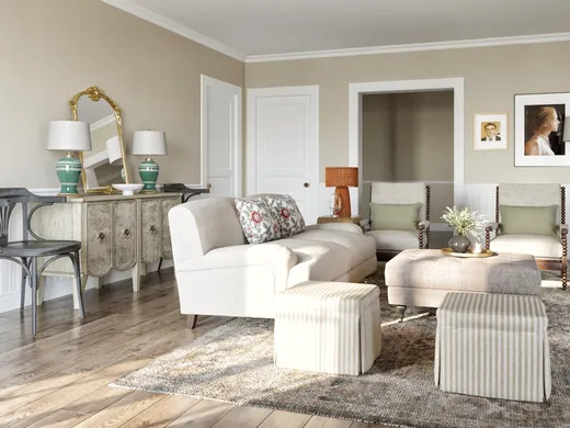 Living Room · Eclectic designed by Megan