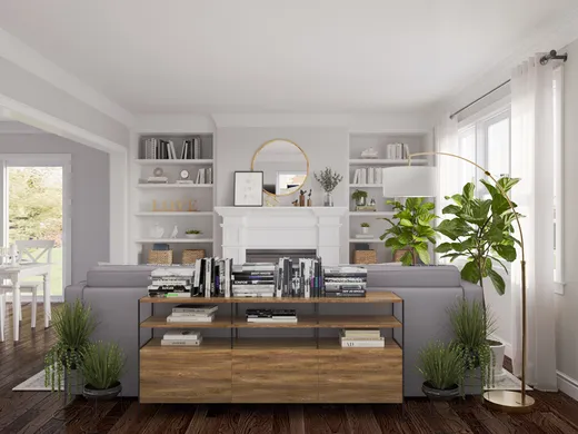 Living Room · Transitional designed by Liliana