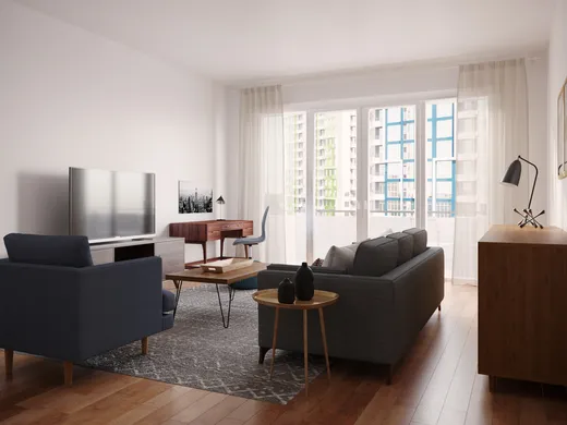 Living Room · Midcentury Modern designed by Kayla