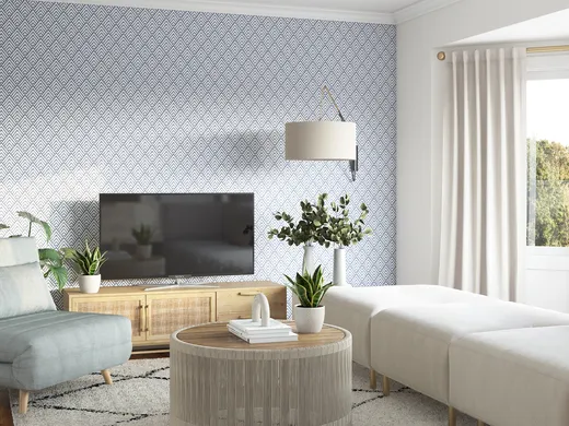 Living Room · Midcentury Modern designed by Jimena