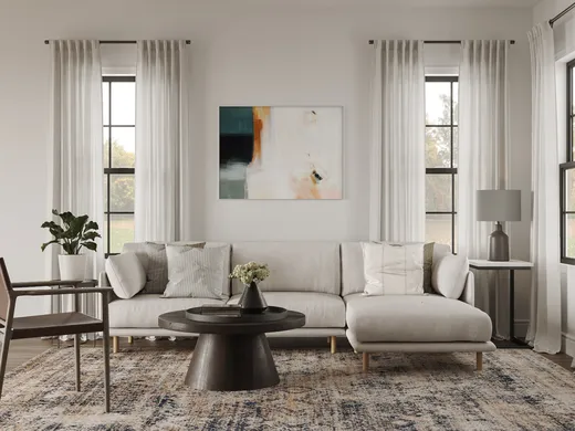 Living Room · Contemporary designed by Erika