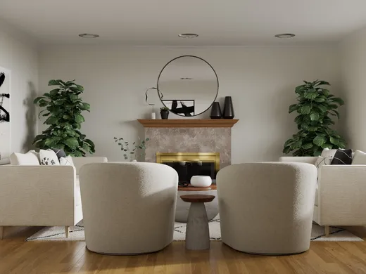 Living Room · Transitional designed by Abi