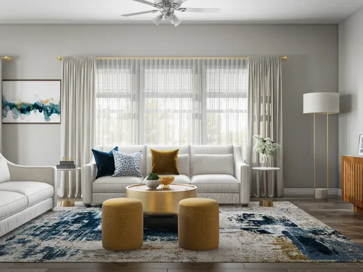 Living Room · Glam designed by Anahita