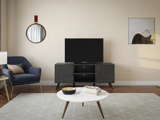 Living Room · Midcentury Modern designed by Lindsay