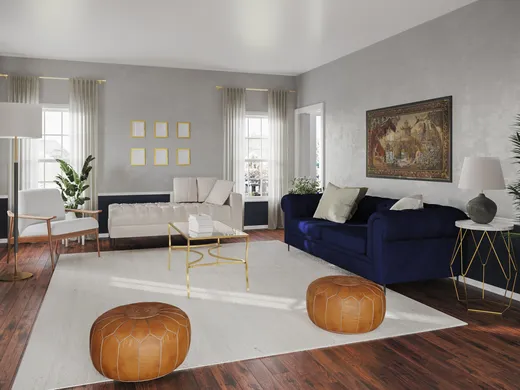 Living Room · Eclectic designed by Isadora