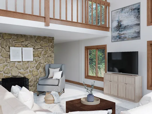 Living Room · Transitional designed by Kayla