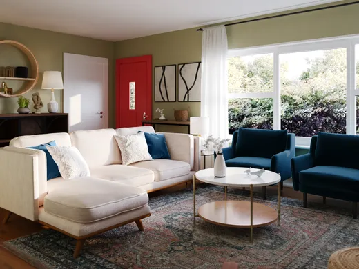 Living Room · Eclectic designed by Emily