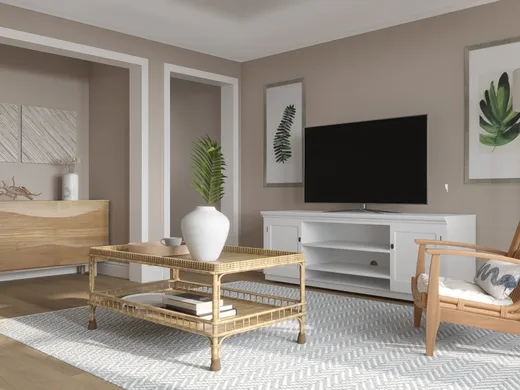 Living Room · Midcentury Modern designed by Dayana