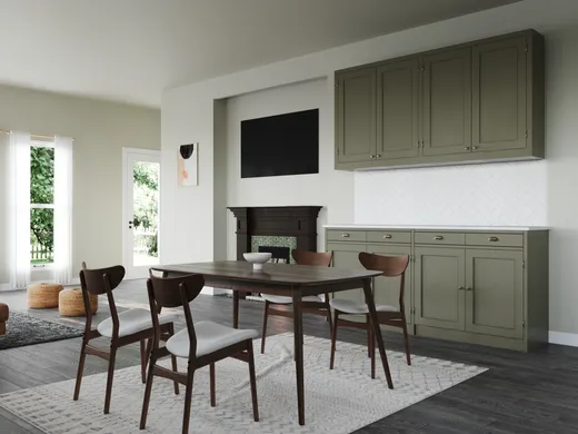 Living Room · Midcentury Modern designed by Mariana