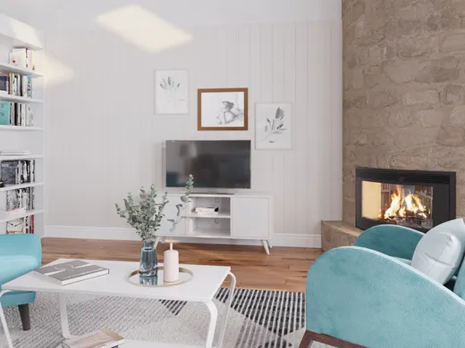 Living Room · Contemporary designed by Eleasud