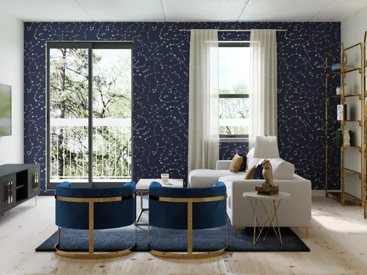 Living Room · Eclectic designed by Samantha