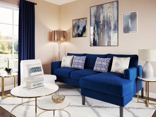 Living Room · Glam designed by Isadora