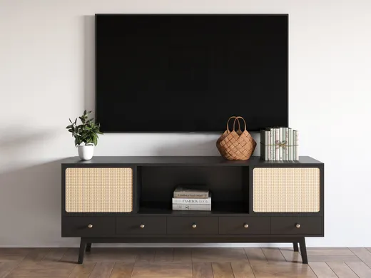 Living Room · Midcentury Modern designed by Lauren