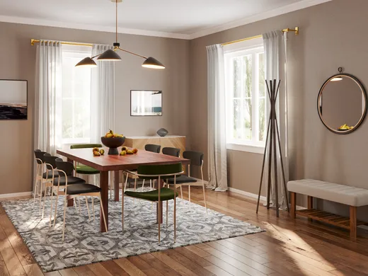 Dining Room · Midcentury Modern designed by Luciano