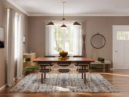 Dining Room · Midcentury Modern designed by Luciano