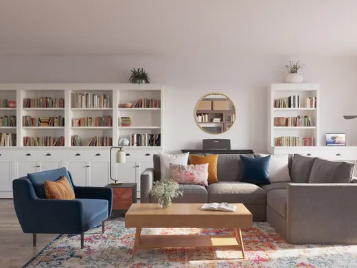 Living Room · Eclectic designed by Amanda