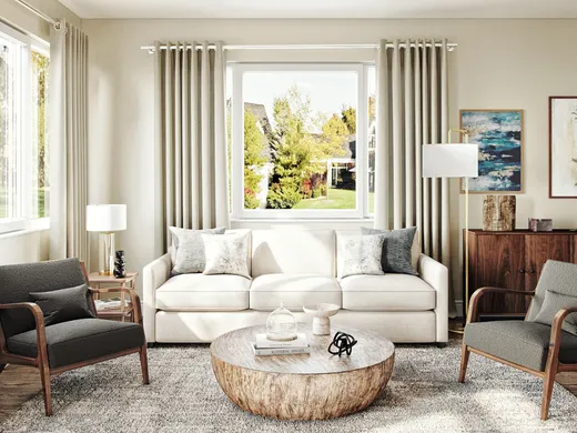 Living Room · Contemporary designed by Meagan