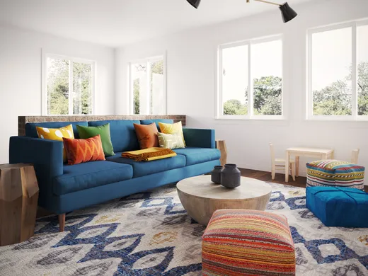 Living Room · Midcentury Modern designed by Emmanuel