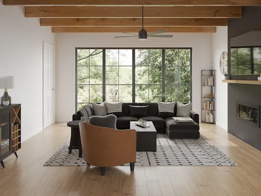 Living Room · Midcentury Modern designed by Katie