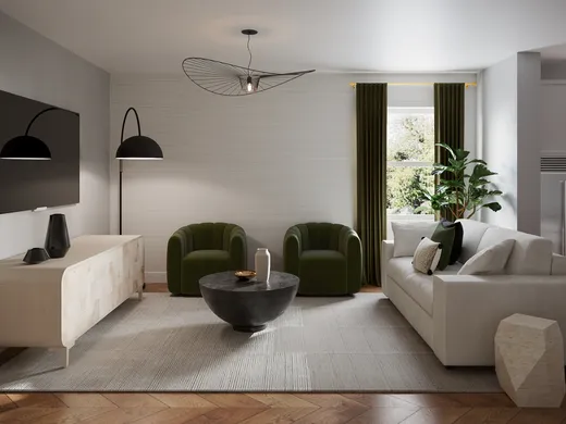 Living Room · Glam designed by Emmanuel