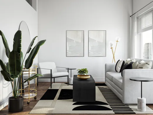 Living Room · Contemporary designed by Troyce