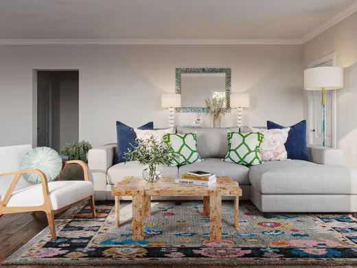Living Room · Eclectic designed by Halley