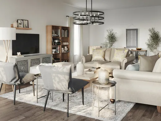 Living Room · Contemporary designed by Maria