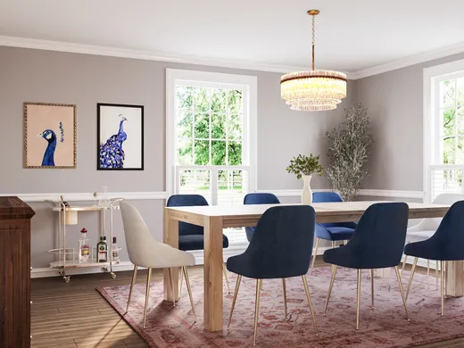 Dining Room · Glam designed by Rachel