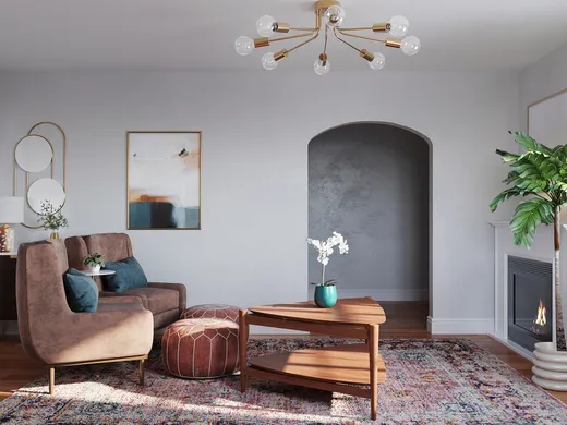 Living Room · Eclectic designed by Julia