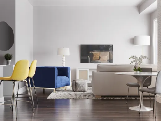 Living Room · Contemporary designed by Zelne