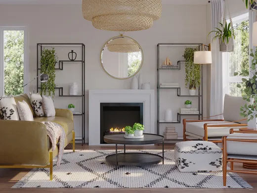 Living Room · Eclectic designed by Stefhaniene