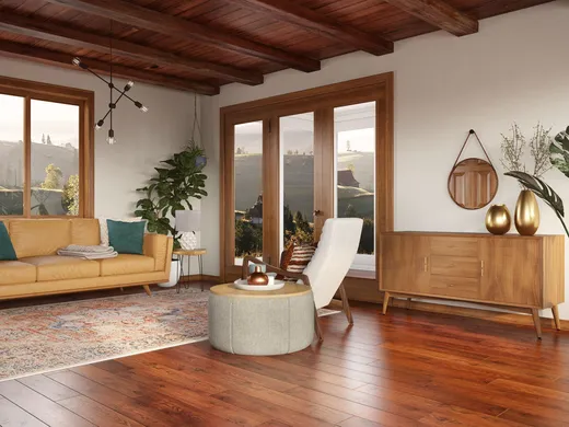 Living Room · Midcentury Modern designed by Tania
