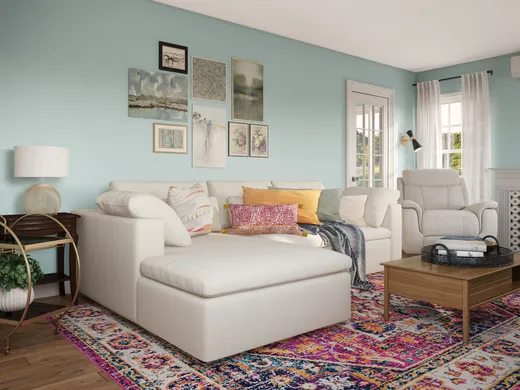Living Room · Eclectic designed by Holly