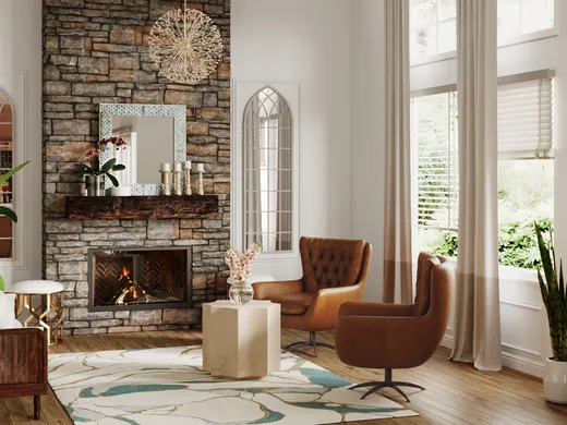 Living Room · Contemporary designed by Maria