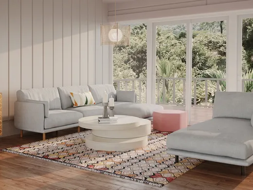 Living Room · Eclectic designed by Jade