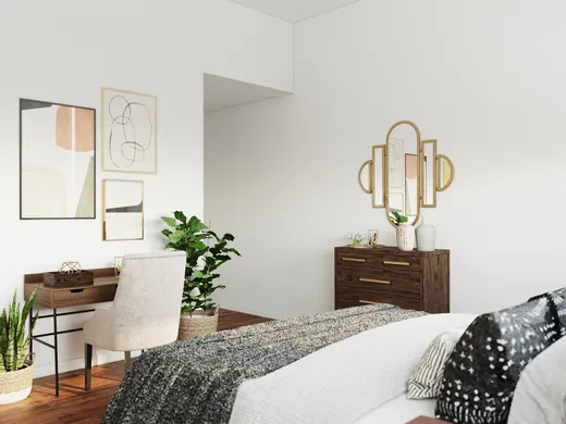Bedroom · Eclectic designed by Rocio
