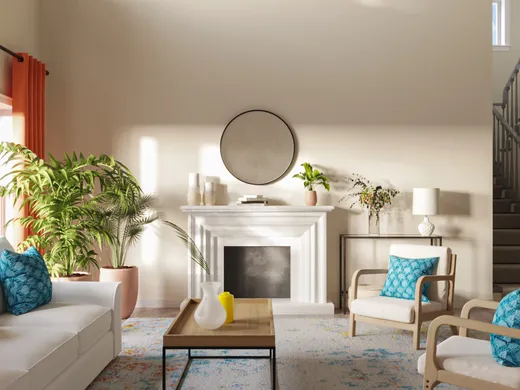 Living Room · Contemporary designed by Cami