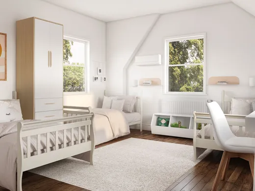 Bedroom · Midcentury Modern designed by Lindsay