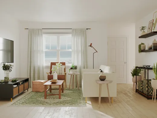 Living Room · Eclectic designed by Jade