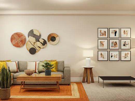 Living Room · Midcentury Modern designed by Dayana