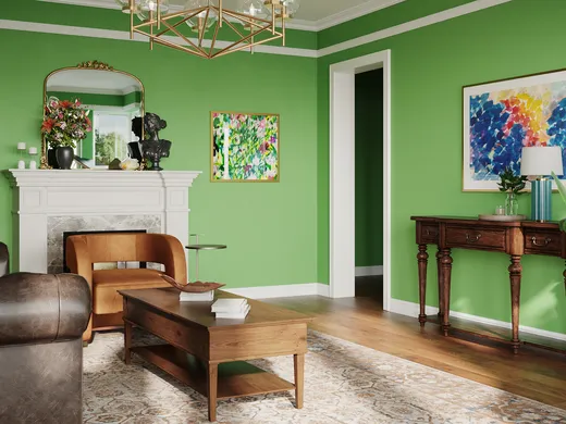 Living Room · Eclectic designed by Kristin